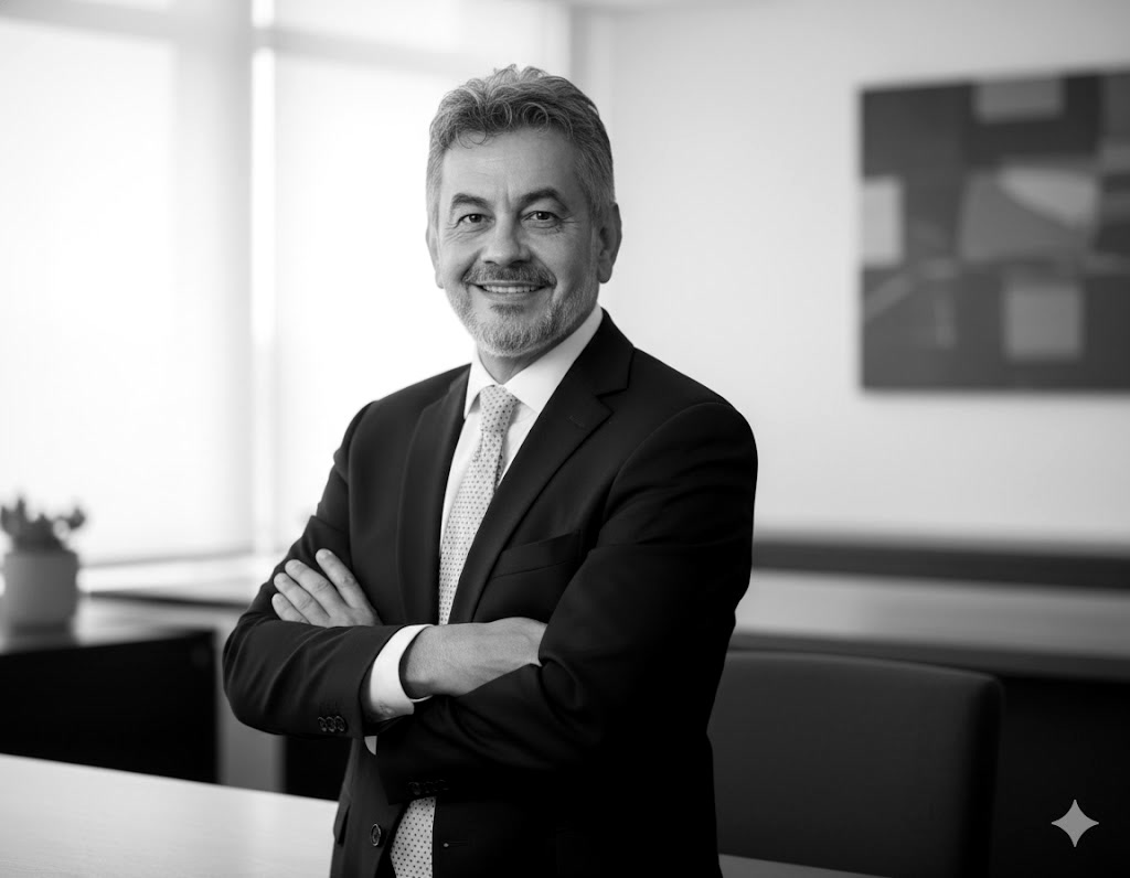 Retrato de Mayid Brenes, abogado y notario público en Costa Rica